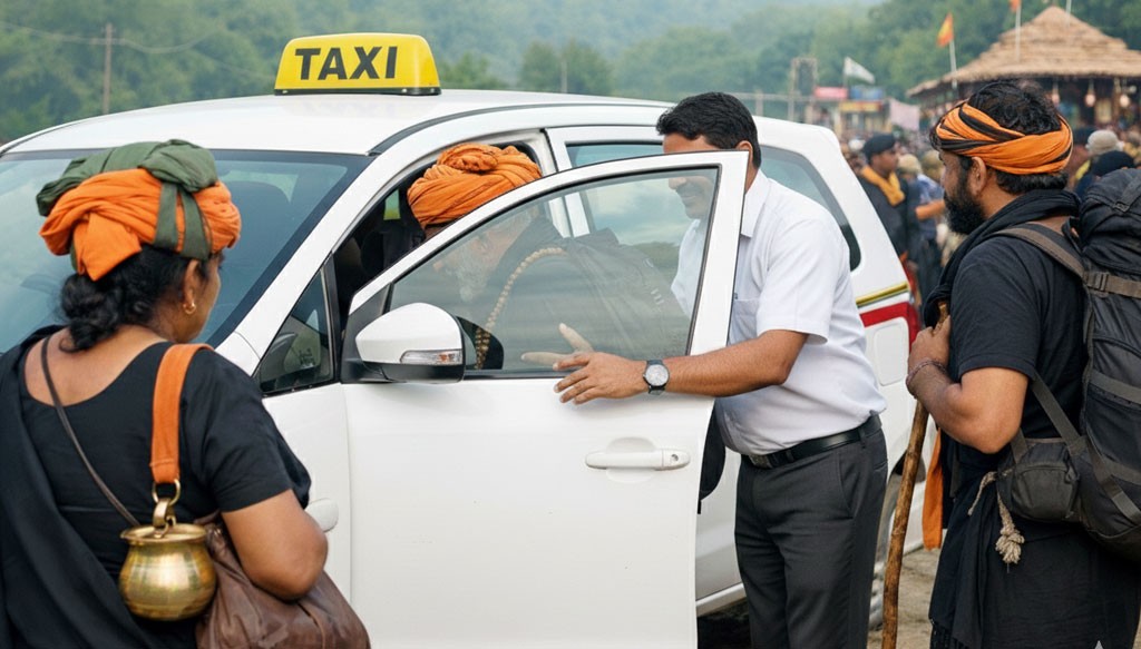 Safe and comfortable Sabarimala taxi service from Cochin Airport